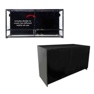 Reptile One Glass Terrarium With Divider RTF-1200HTD