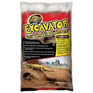 Excavator digging substrate